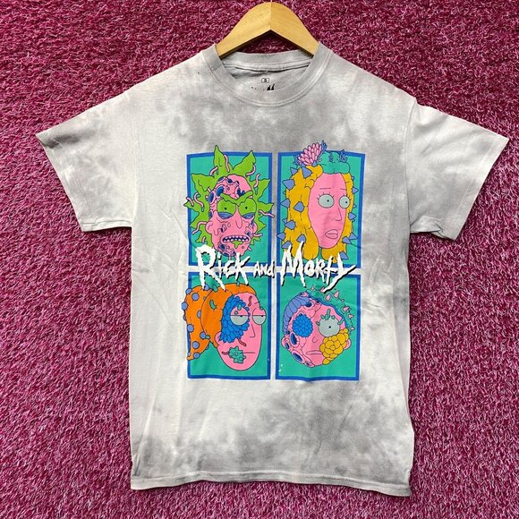 Rick and Morty Infected tiedye Tshirt size Small - Picture 1 of 4